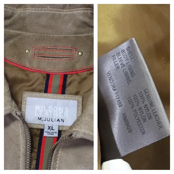 Wilsons Tan Leather M. Julian Jacket